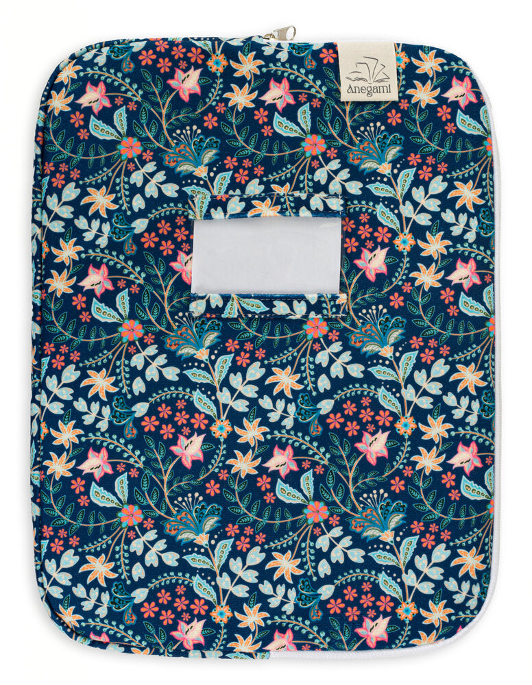 Fancy fabric folder for kids, Cute fabric textbook folder with zipper