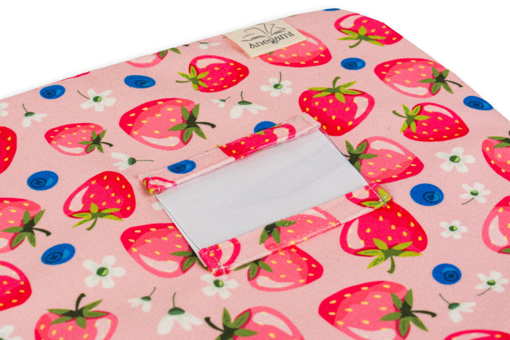 Fancy fabric folder for kids, Cute fabric textbook folder with zipper