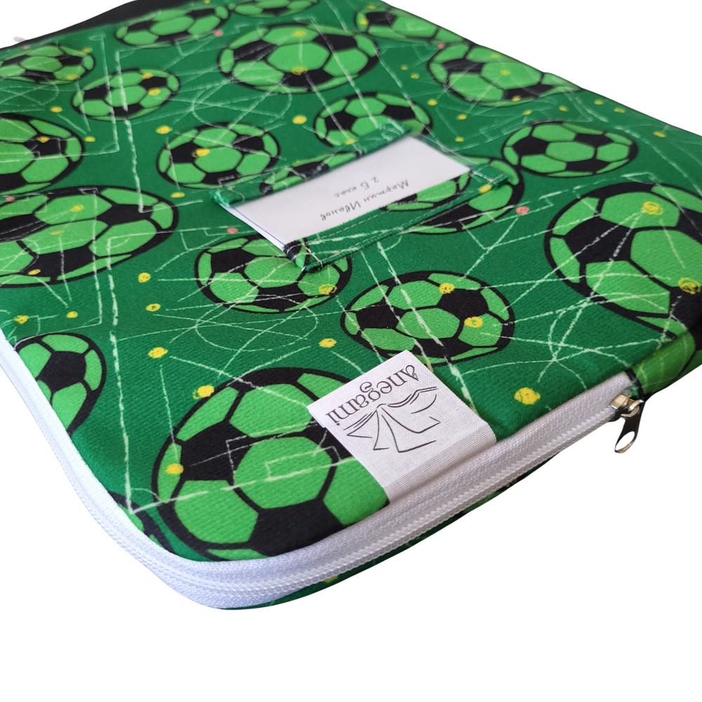 Fancy fabric folder for kids, Cute fabric textbook folder with zipper