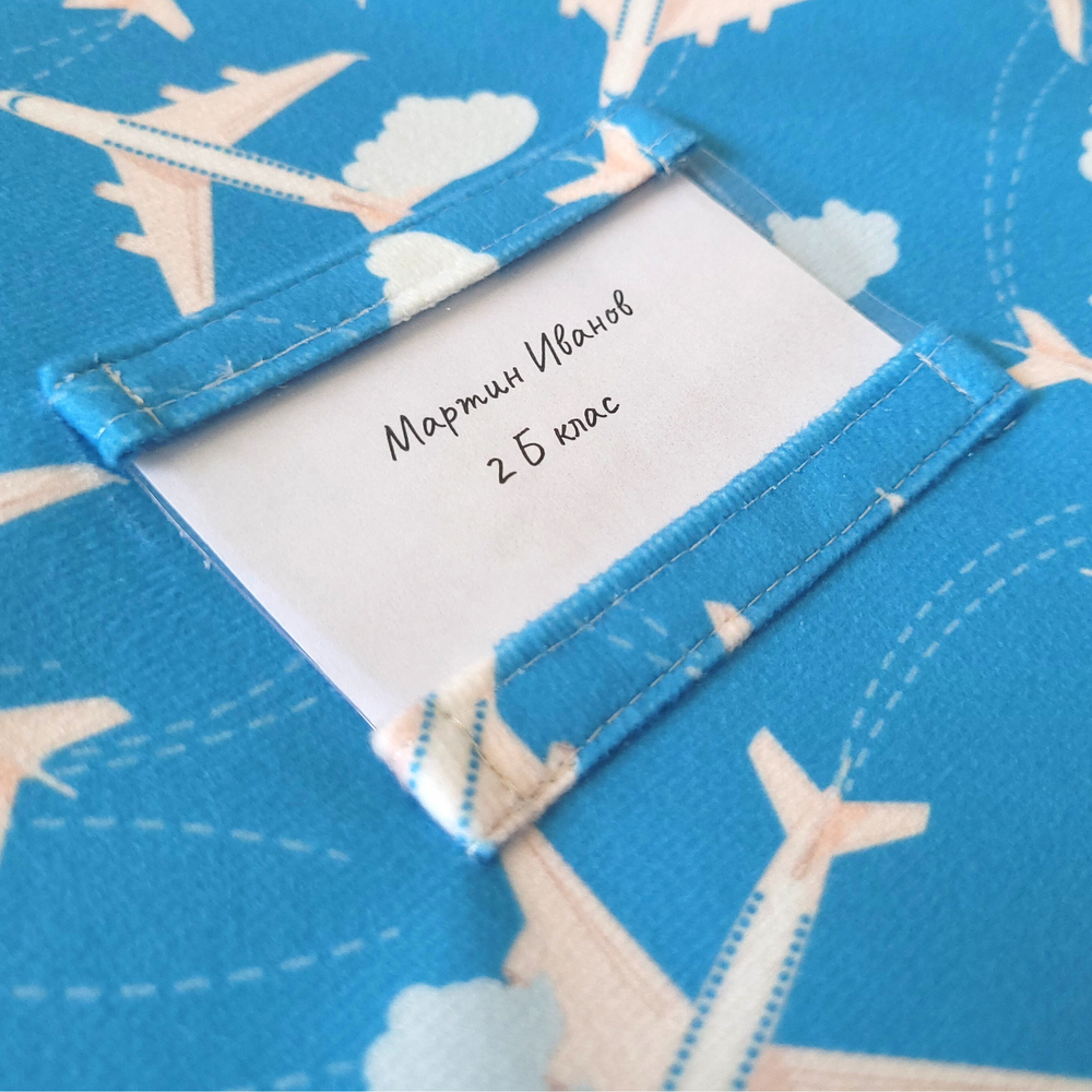 Fancy fabric folder for kids, Cute fabric textbook folder with zipper