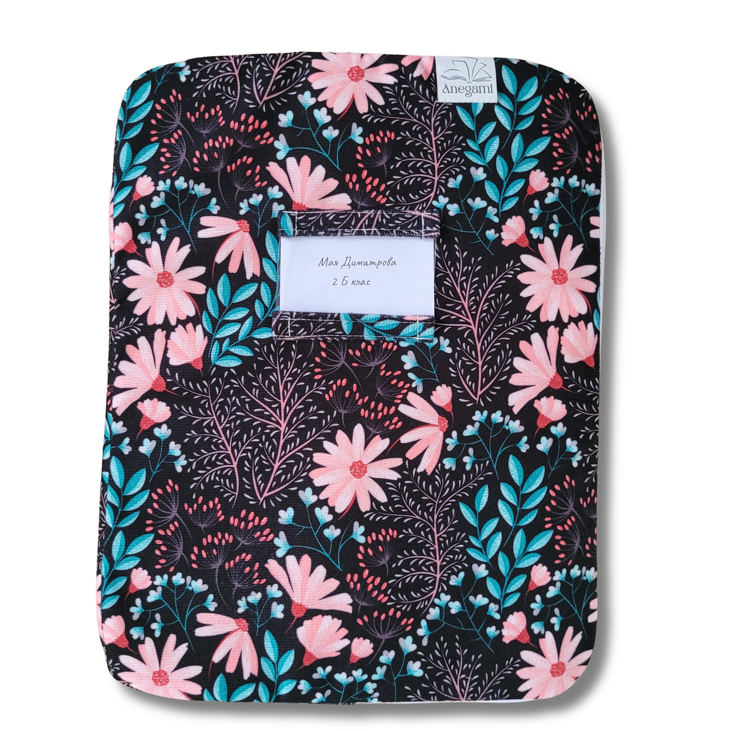 Fancy fabric folder for kids, Cute fabric textbook folder with zipper