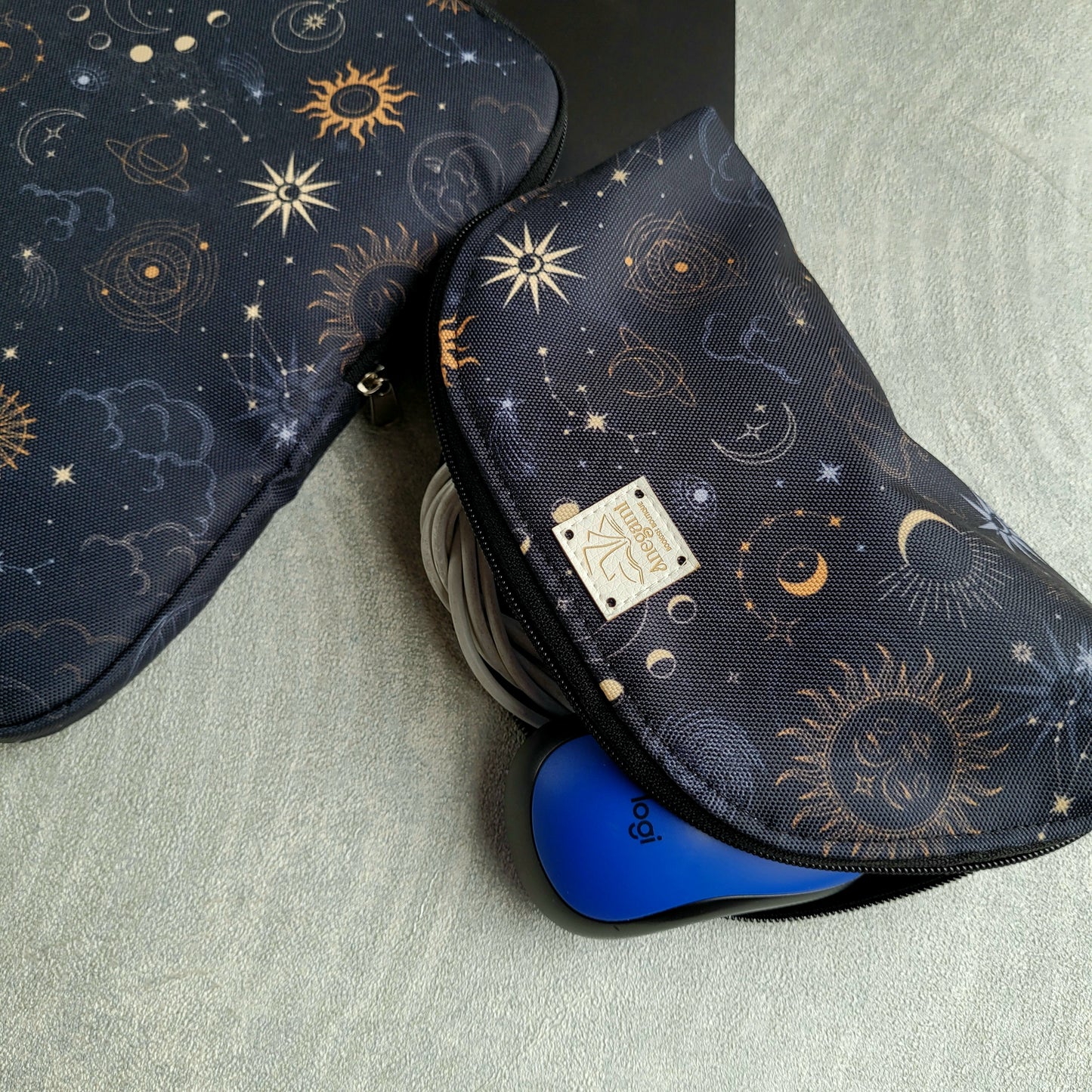 Set di custodia per laptop e custodia per accessori, caricabatterie e mouse