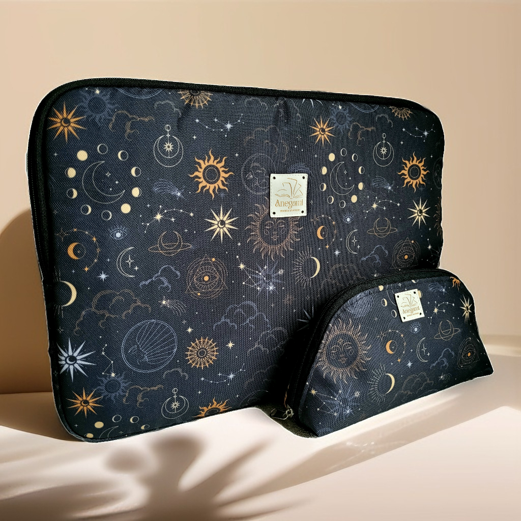 Set di custodia per laptop e custodia per accessori, caricabatterie e mouse