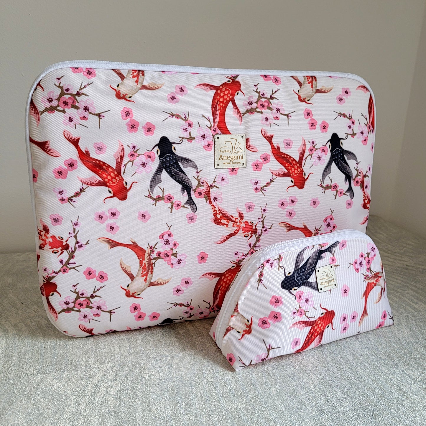 Set di custodia per laptop e accessori Astratti, caricabatterie e mouse