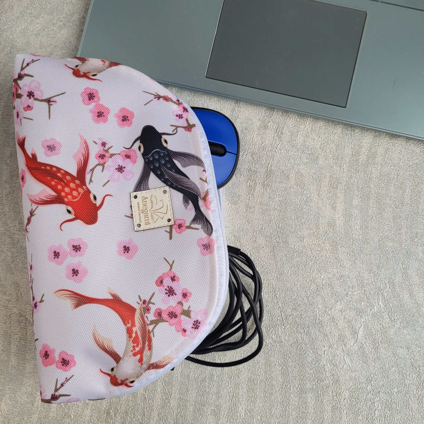 Set di custodia per laptop e accessori Astratti, caricabatterie e mouse