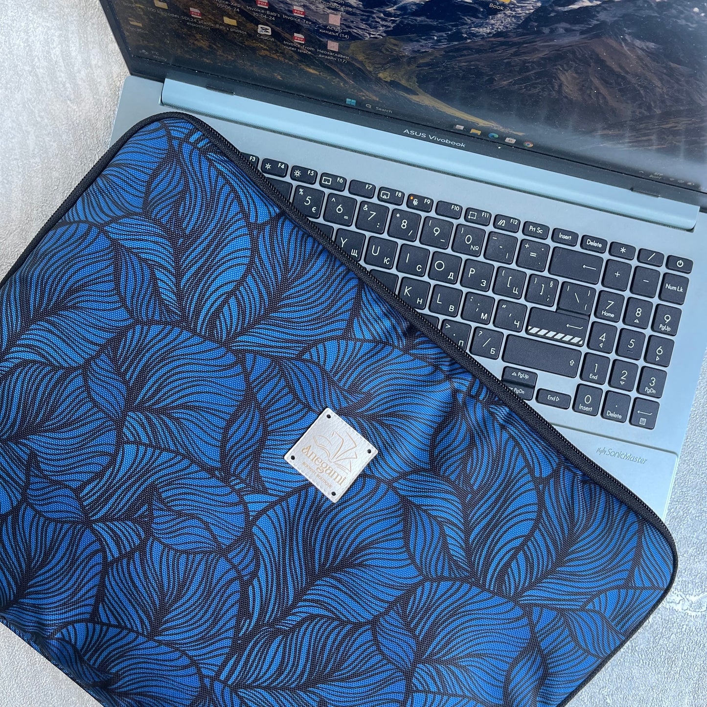 Laptop Sleeve " Stylish Blue"
