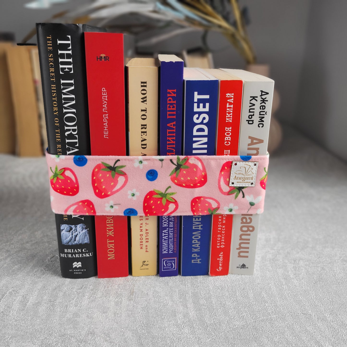 Banda di libri di fragole