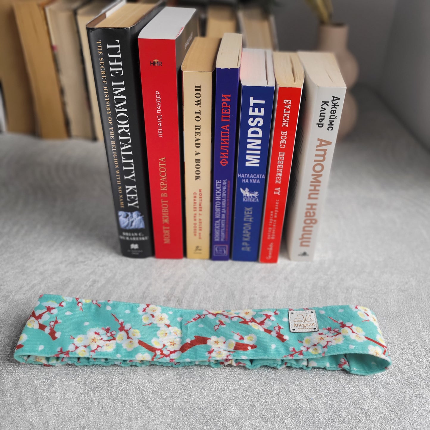 Fascia per libri floreale