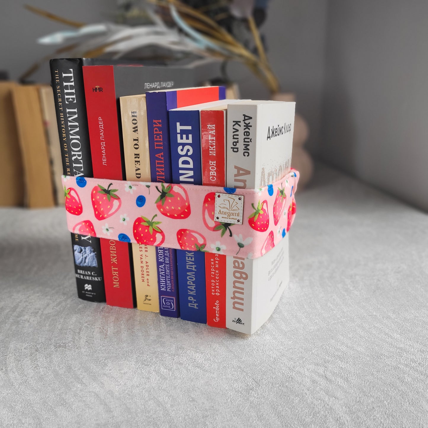 Banda di libri di fragole