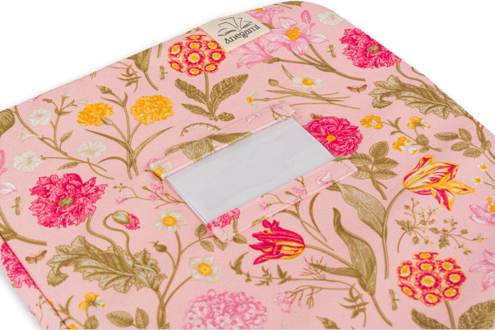 Fancy fabric folder for kids, Cute fabric textbook folder with zipper