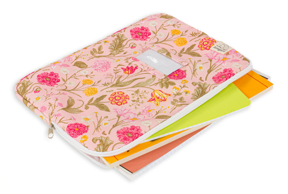 Fancy fabric folder for kids, Cute fabric textbook folder with zipper