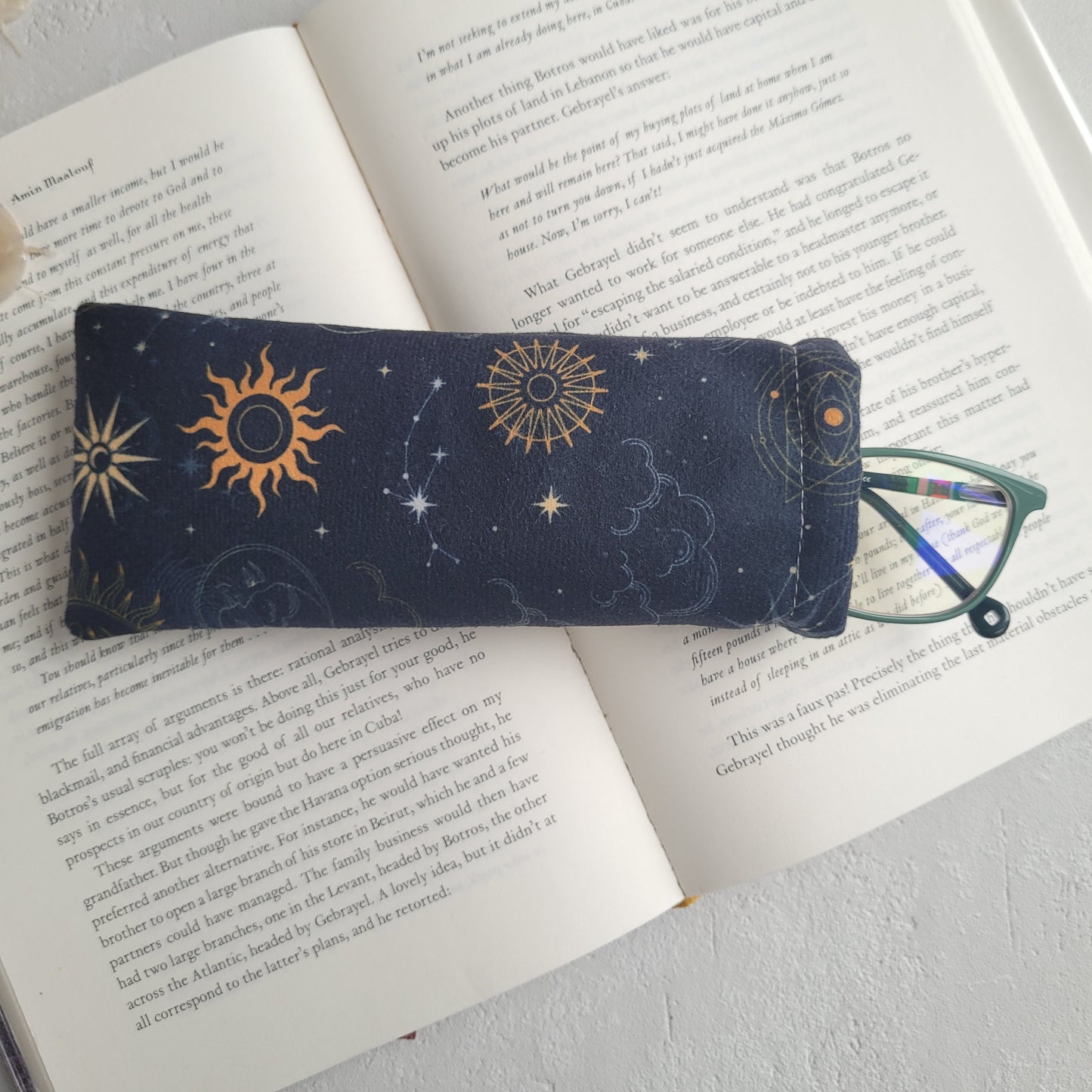 Constellation Fabric Eyeglasses Case