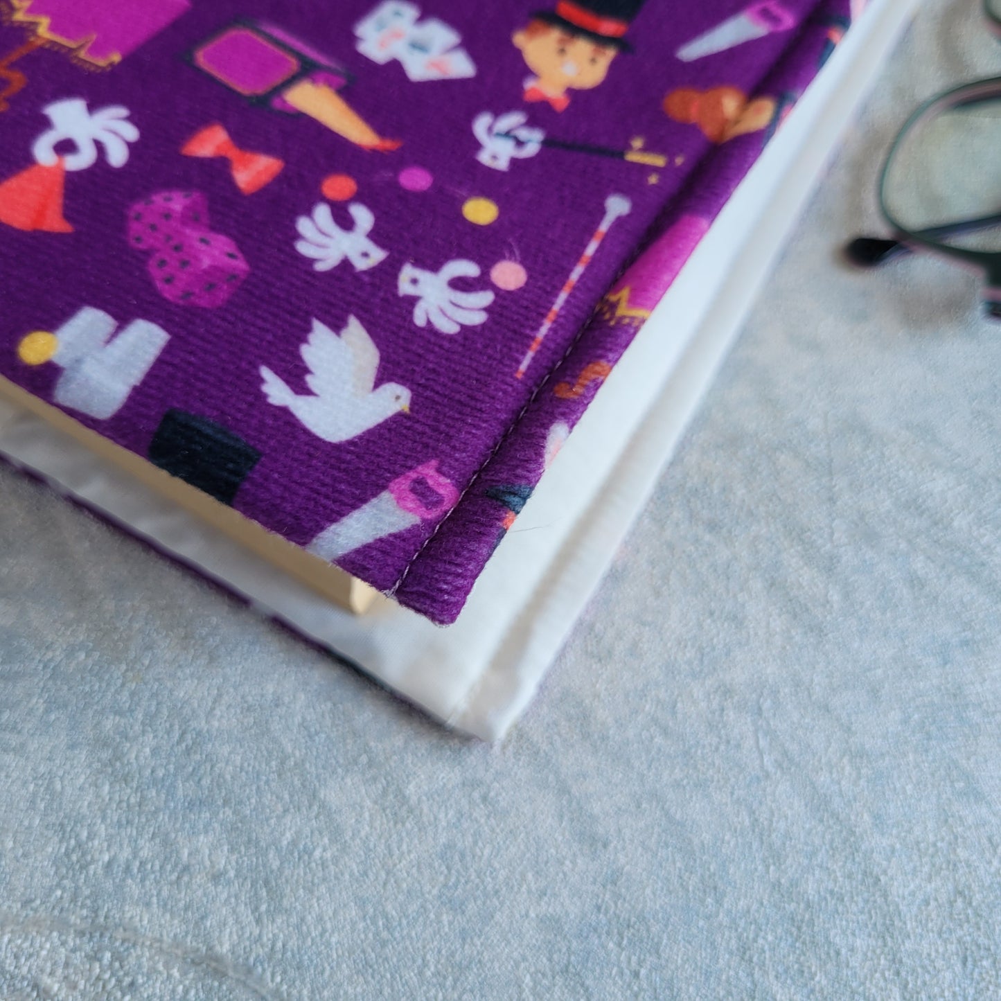 Fabric book cover magic