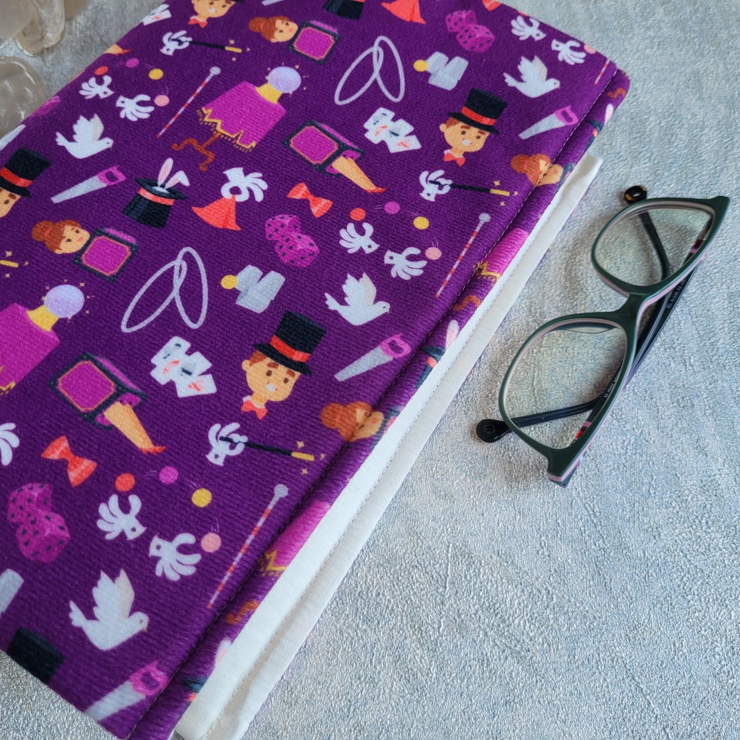 Fabric book cover magic