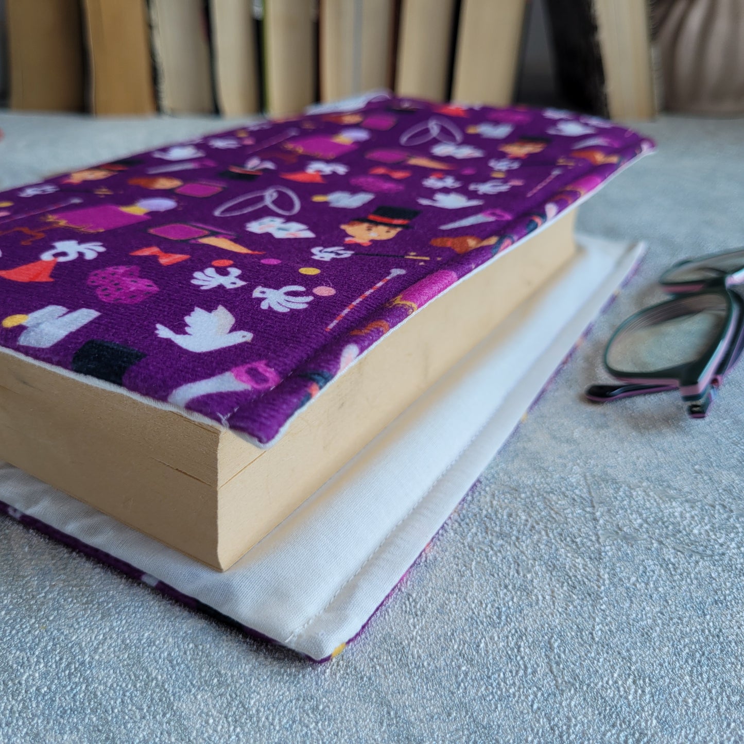 Fabric book cover magic