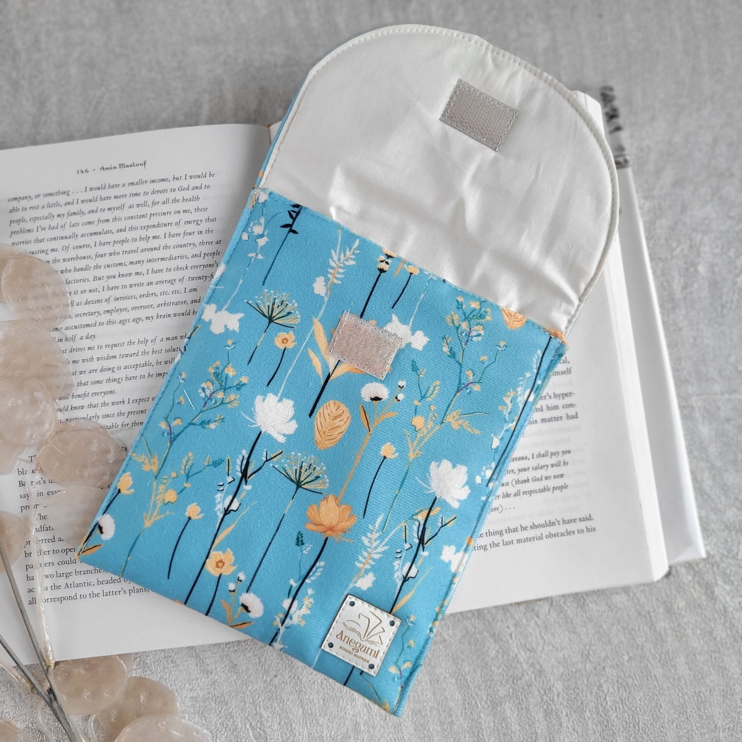 Custodia per Kindle Wild Flowers imbottita con schiuma e fodera in cotone