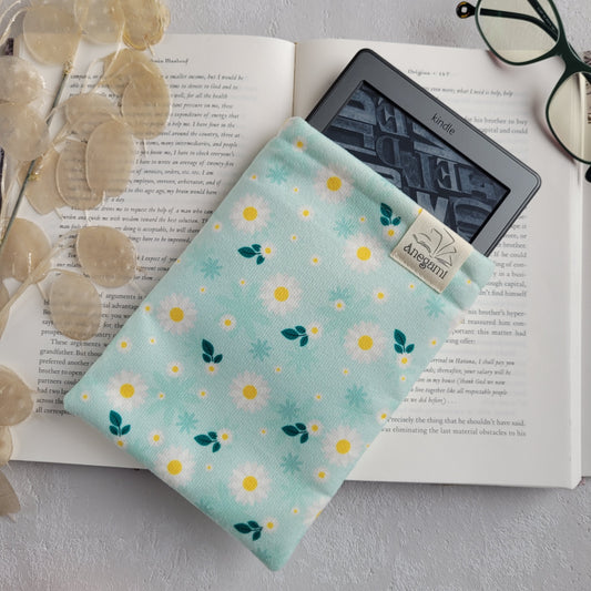 Housse Daisy Kindle rembourrée avec doublure en mousse et coton