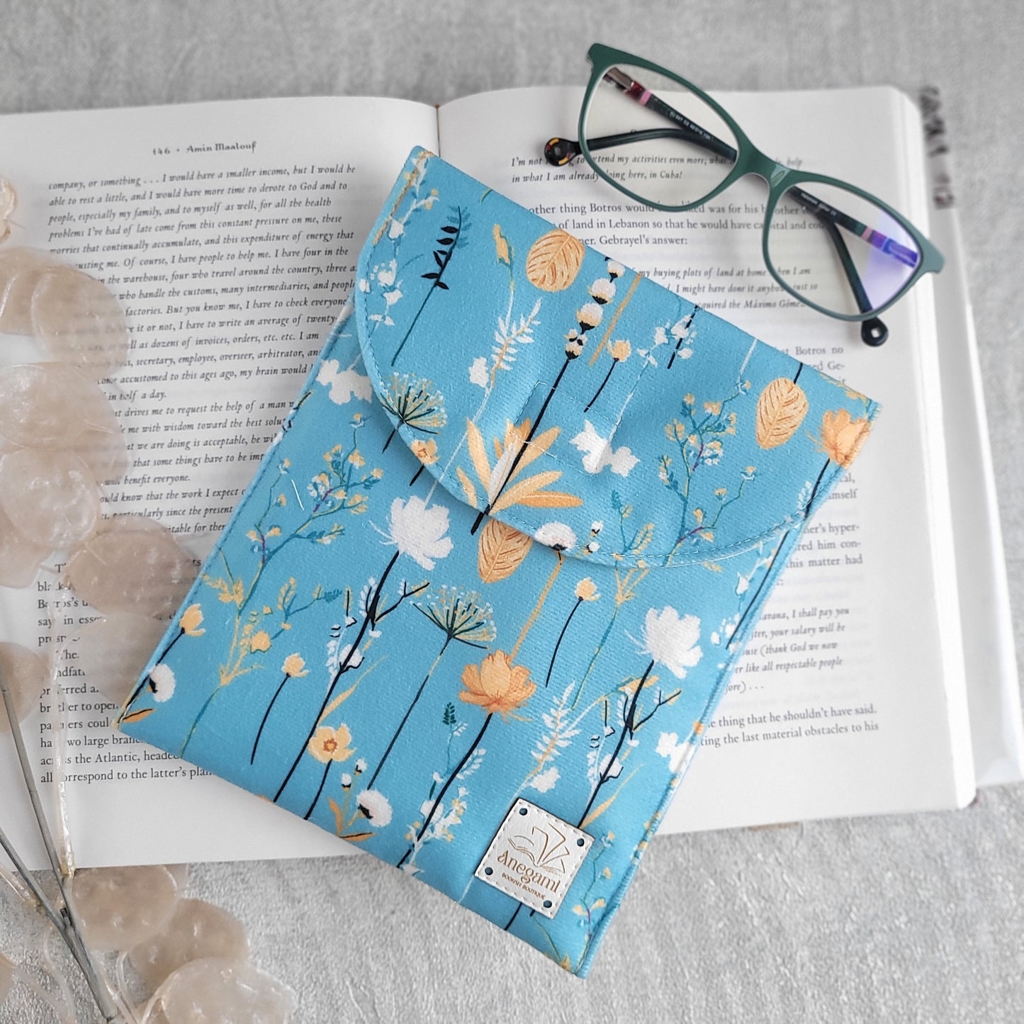Custodia per Kindle Wild Flowers imbottita con schiuma e fodera in cotone