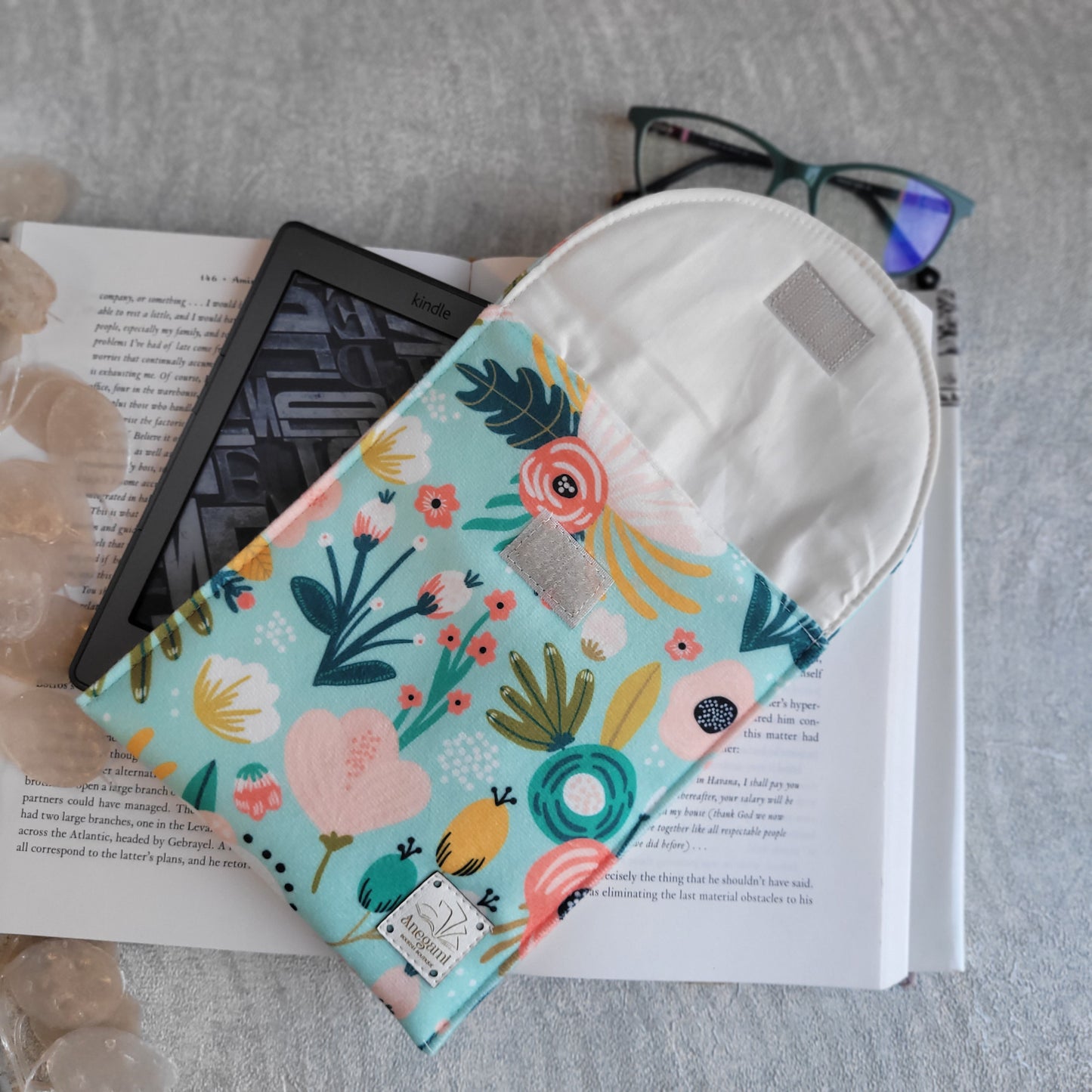 Custodia Kindle "Splendor" imbottita con schiuma e fodera in cotone